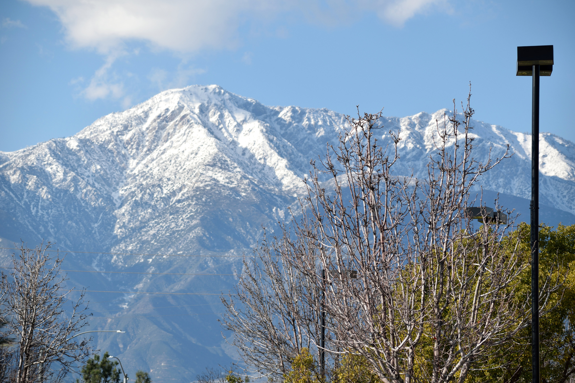 A Snowy Peak in the Inland Empire